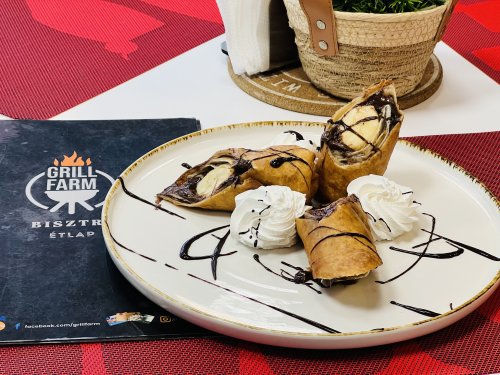 Banános, mogyorókrémes chimichanga